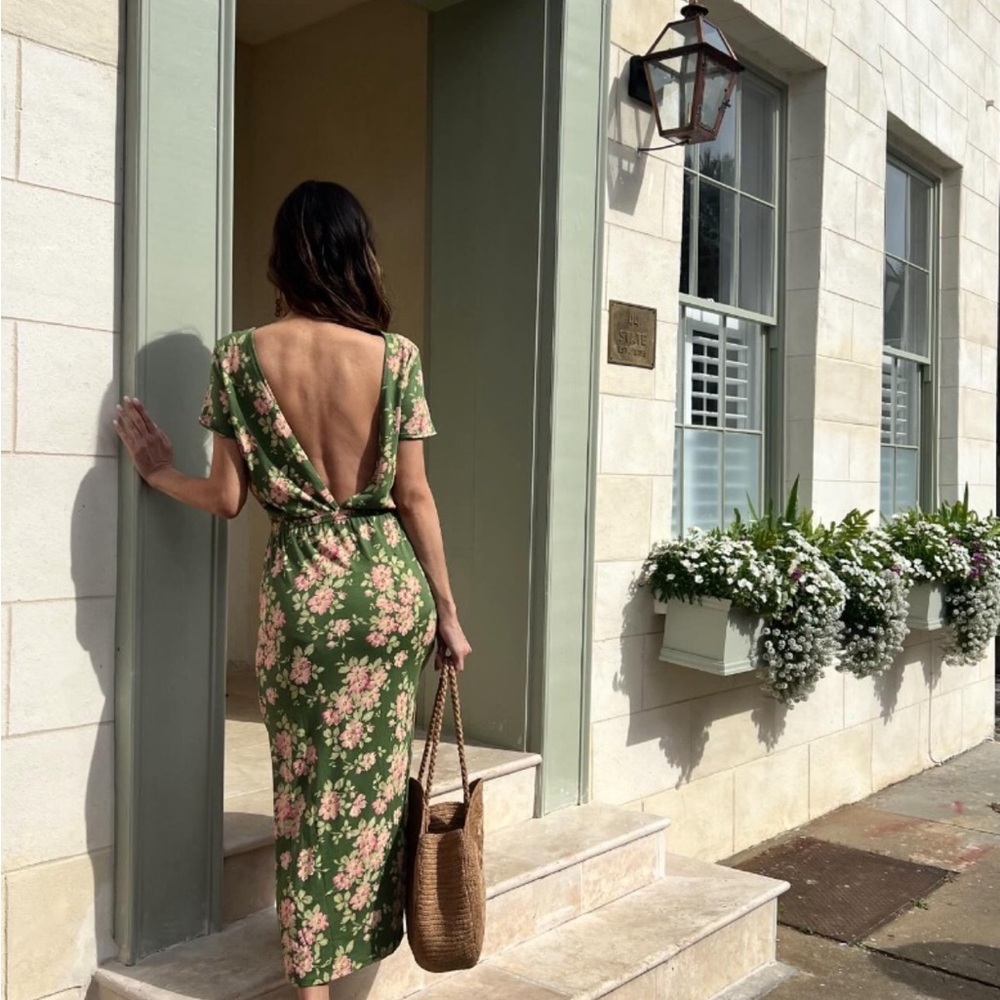 lucille maxi dress green Sezane | Dresses | Szane New Last One Bridal lehenga choli